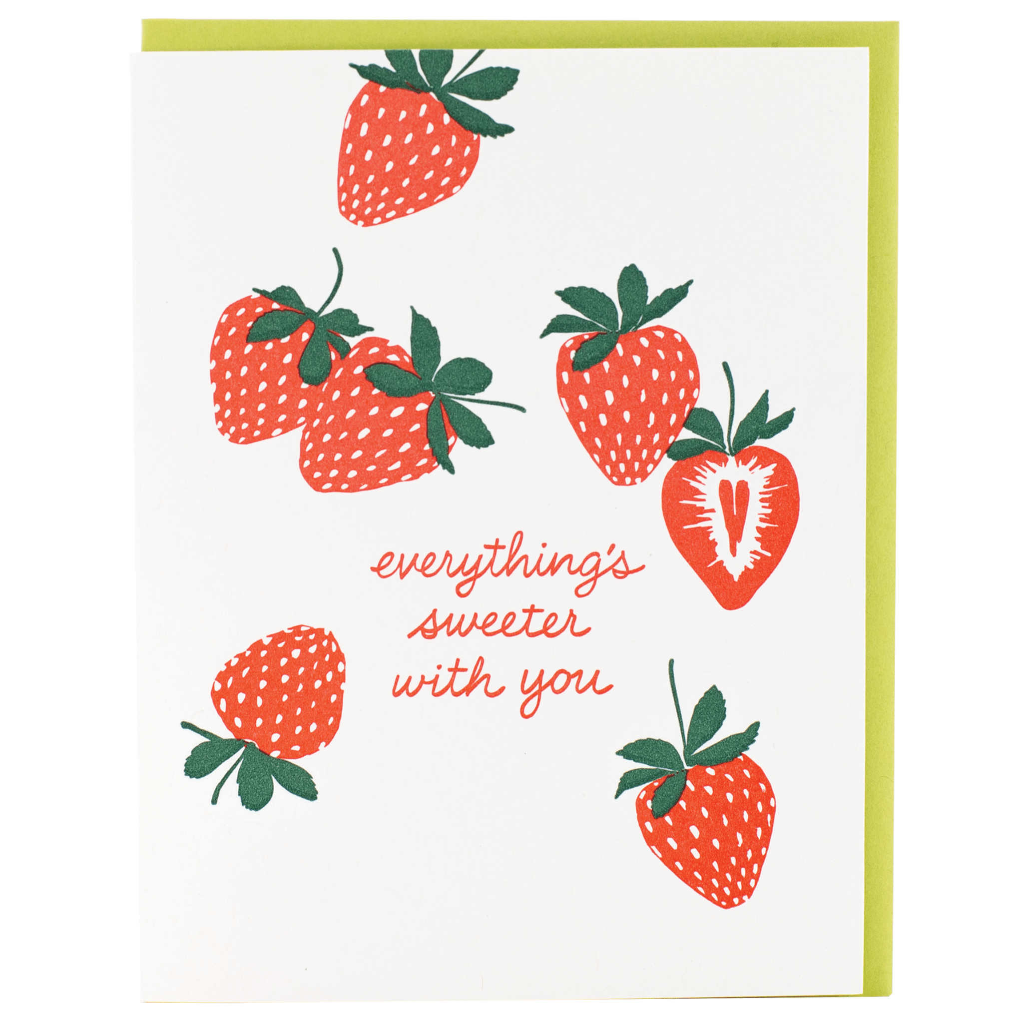 Sweet Strawberries Love Card - DIGS