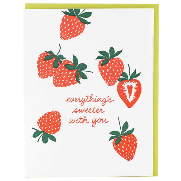 Sweet Strawberries Love Card - DIGS