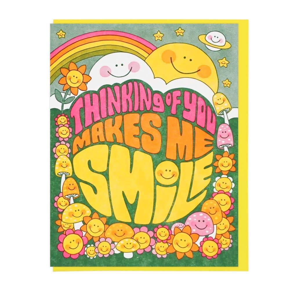 Thinking Of You Makes Me Smile Card - DIGS