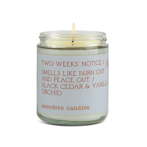 Two Weeks' Notice Candle