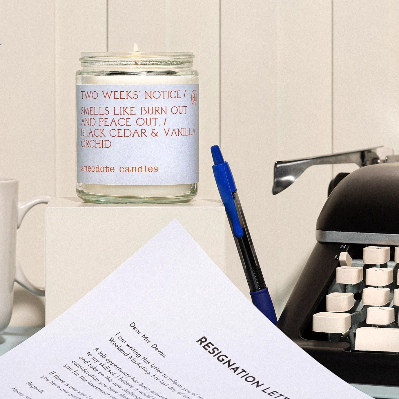 Two Weeks' Notice Candle