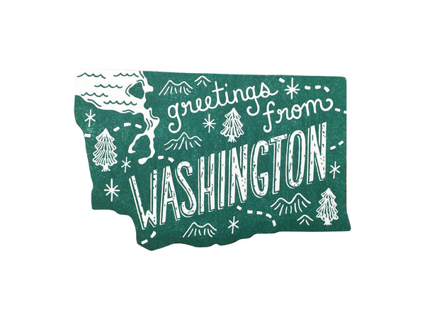 Washington State Postcard - DIGS