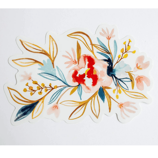 Watercolor Floral Sticker 2 - DIGS