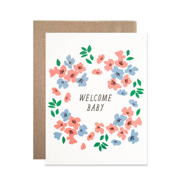 Welcome Baby Wreath Card - DIGS