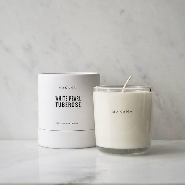 White Pearl Tuberose Candle - DIGS