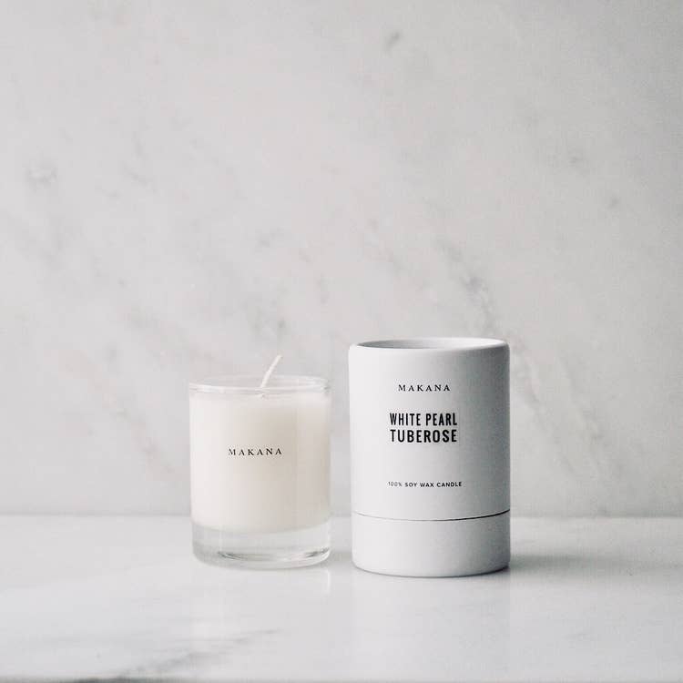 White Pearl Tuberose Candle - DIGS