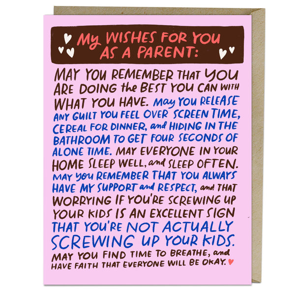 Wishes for You as a Parent Card - DIGS
