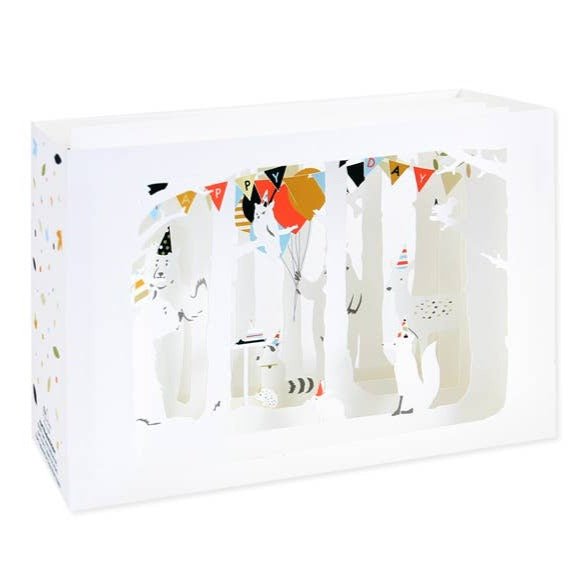Woodland Birthday Pop - Up Tunnel Card - DIGS