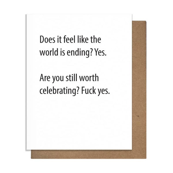 World Ending Birthday Card - DIGS