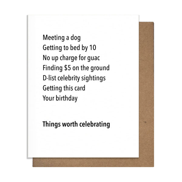 Worth Celebrating Card - DIGS