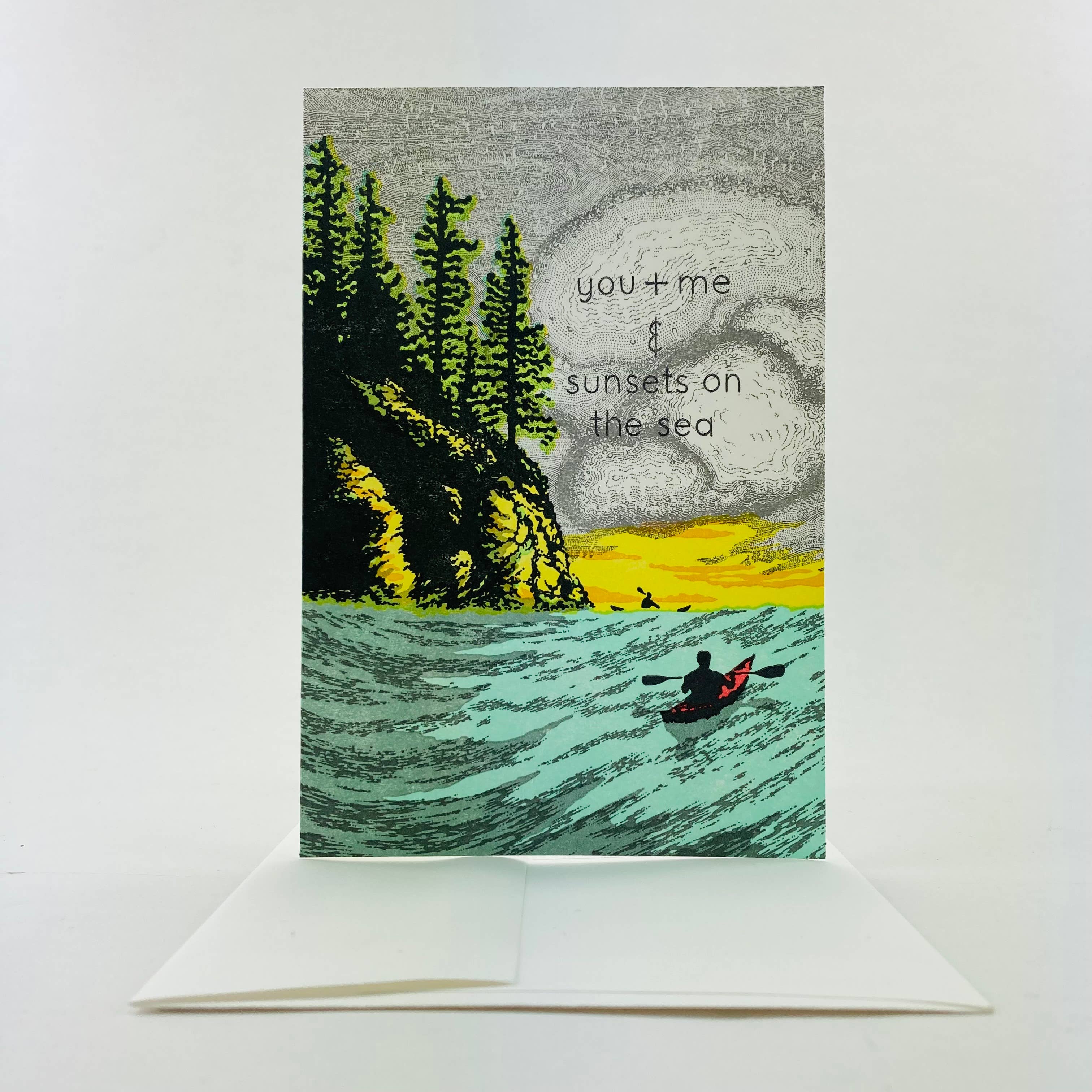 You + Me and Sunsets on the Sea Card - DIGS