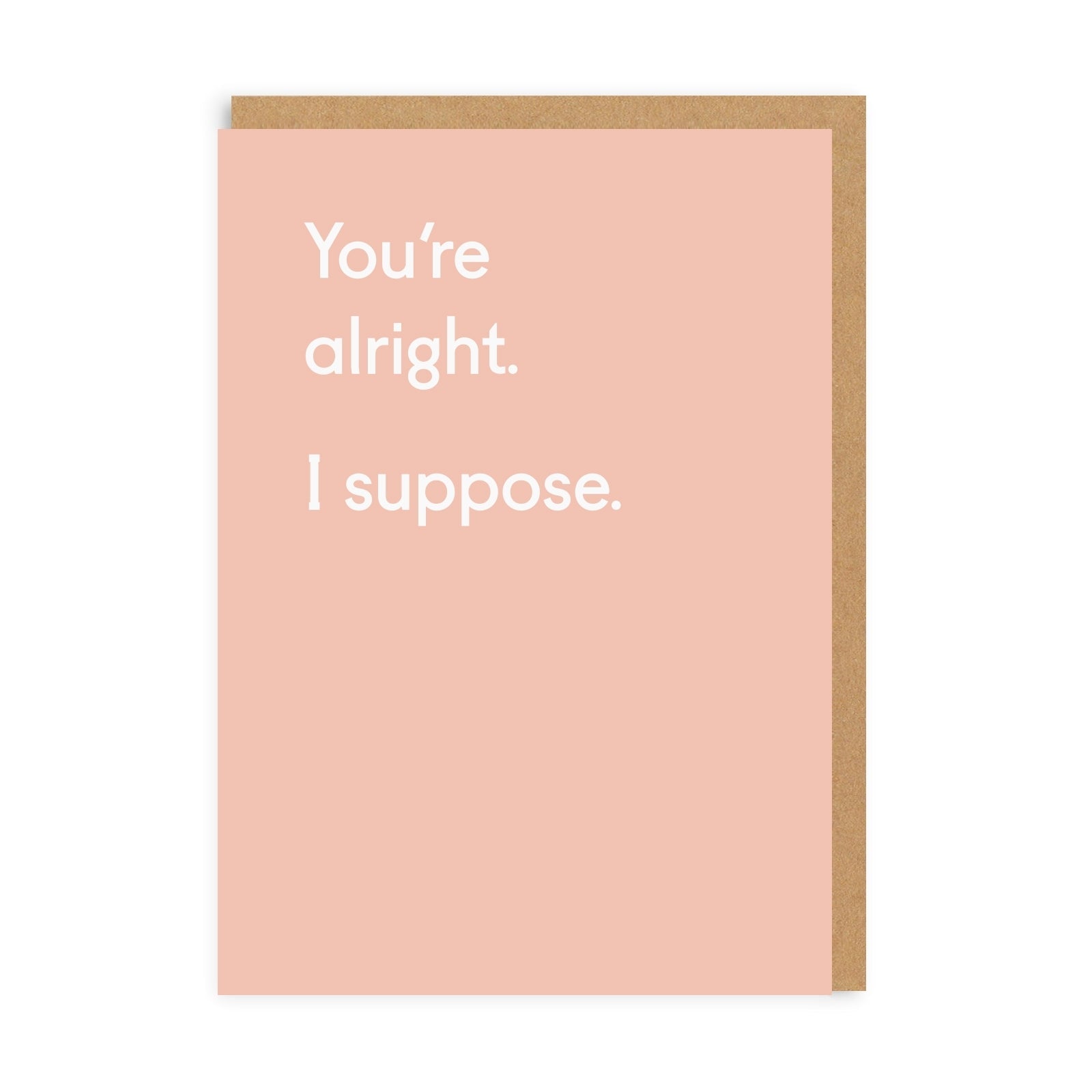 You're Alright I Suppose Card - DIGS