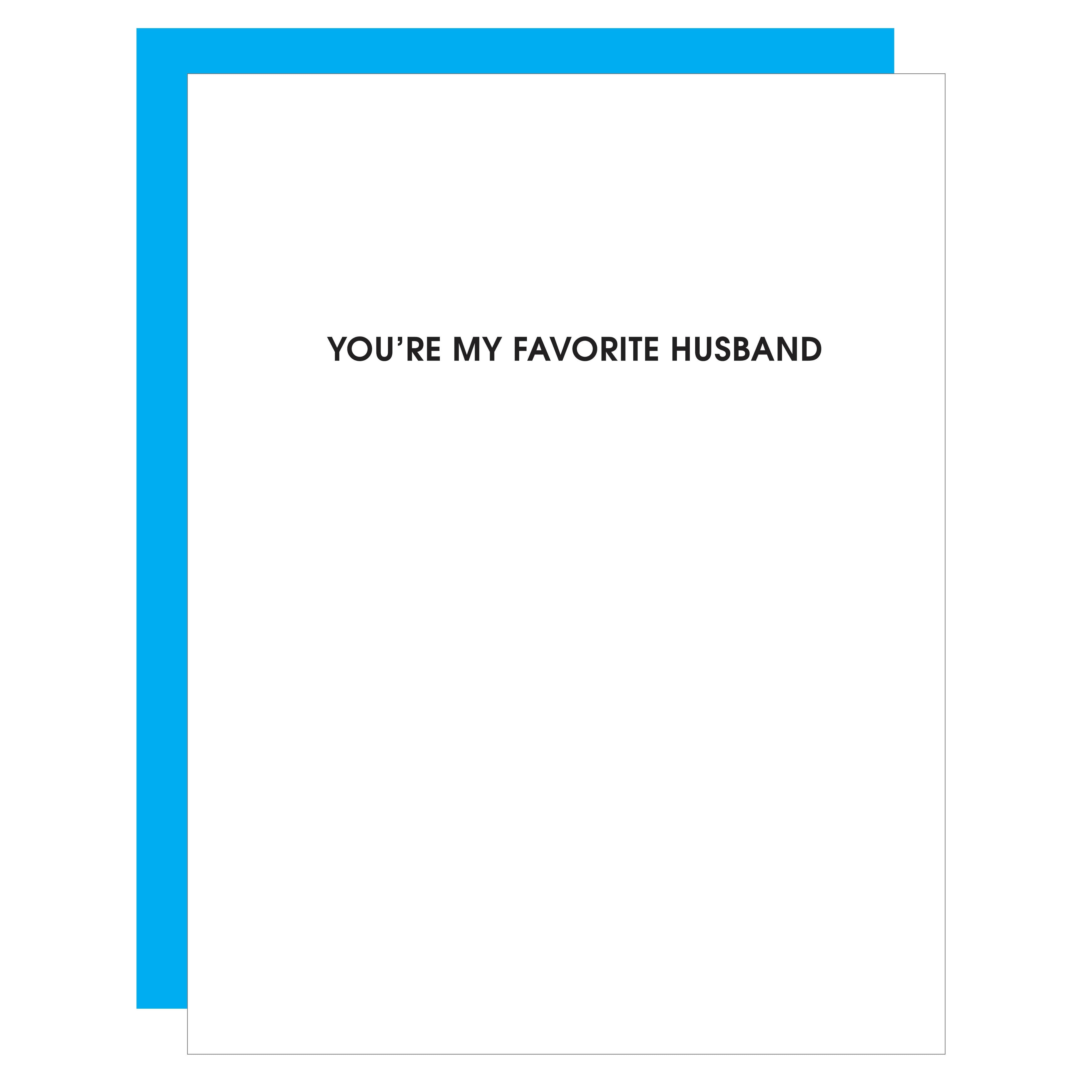 You're My Favorite Husband Card - DIGS