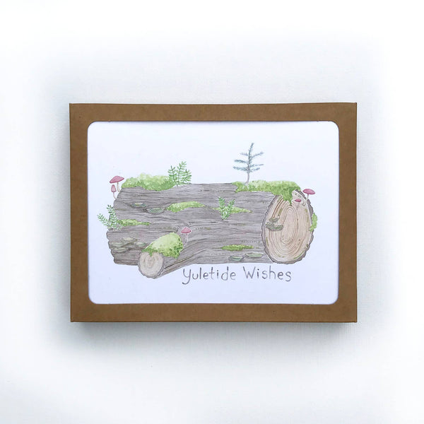 Yule Log Holiday Boxed Set Card - DIGS