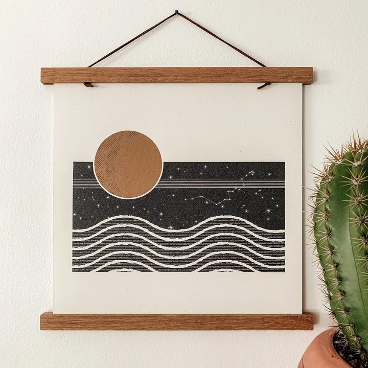 Modern wall art at DIGS in Seattle