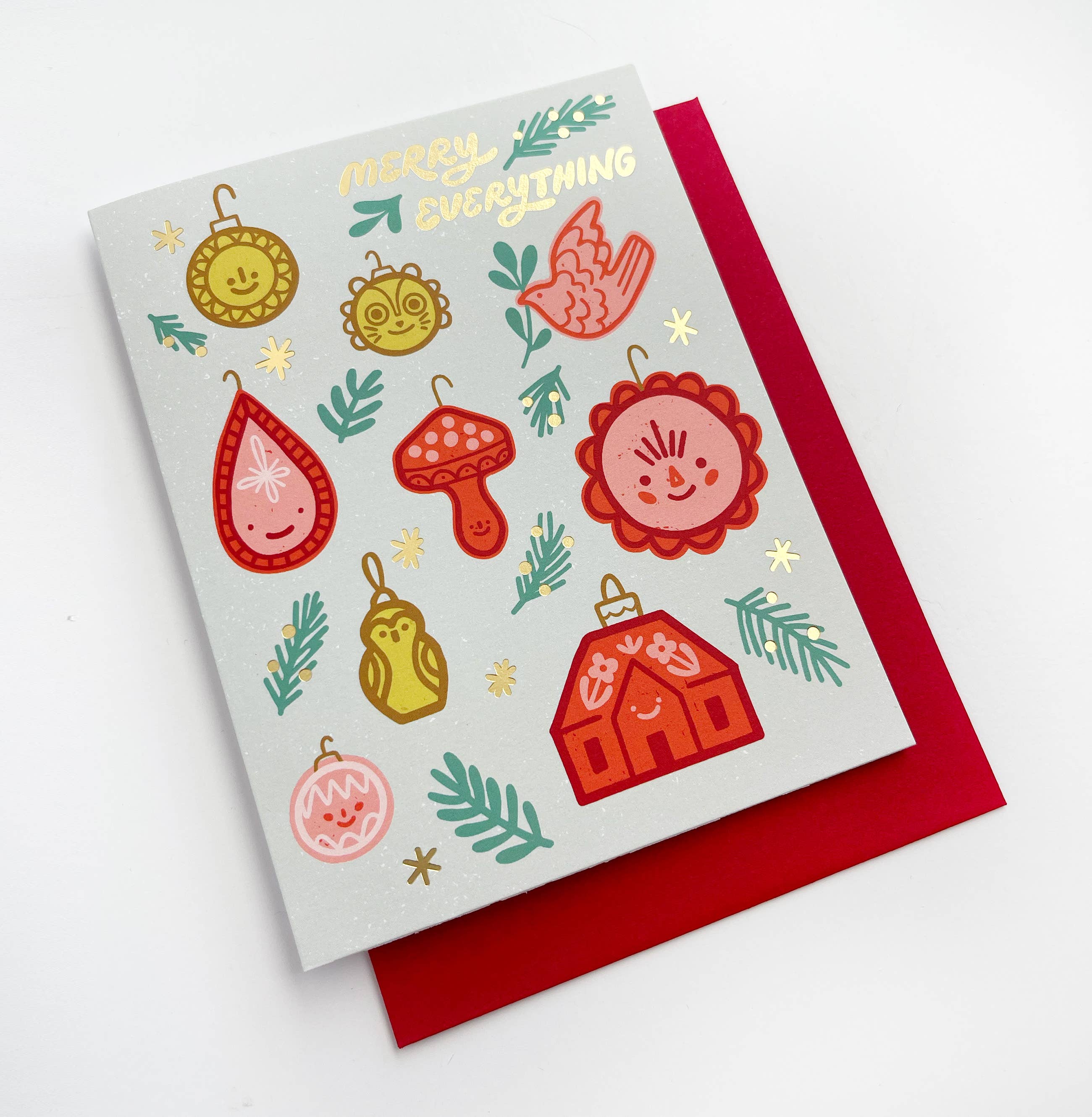 Merry Everything Ornaments Holiday Card