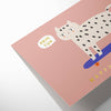 Snow Leopard Birthday Card