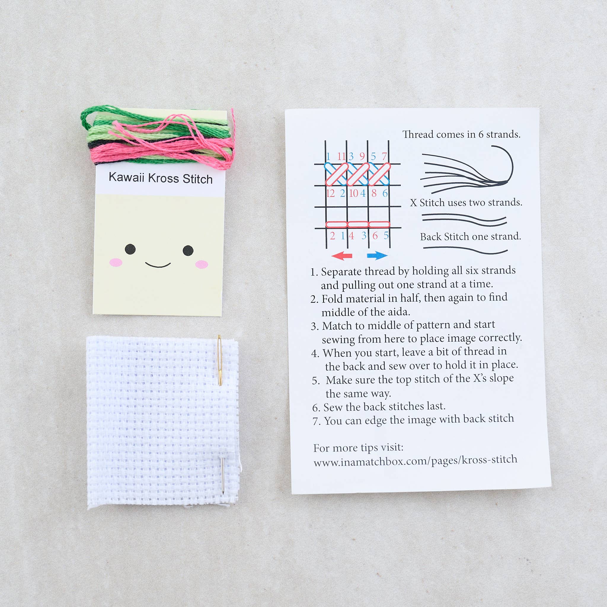 Mini Cactus Cross Stitch Kit