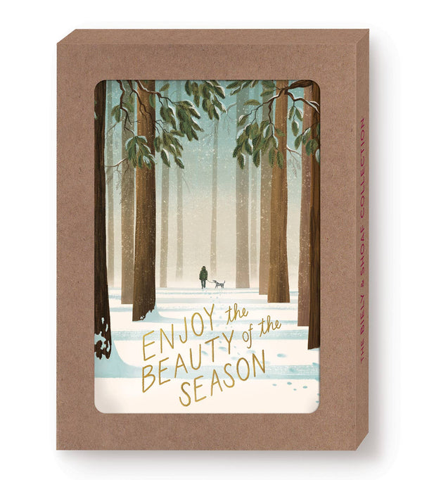 Winter Walk Holiday Cards Box Set