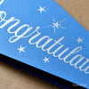 Congratulations Triangular Pennant Card