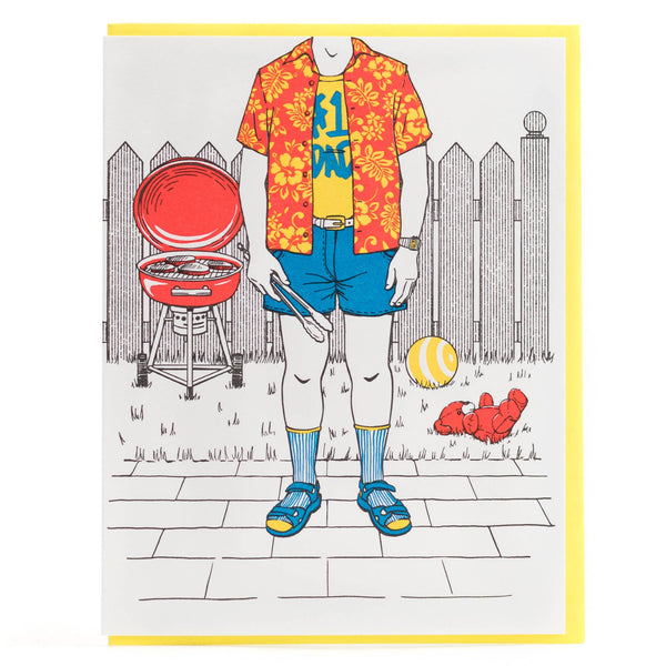 #1 Dad Father's Day Card - DIGS
