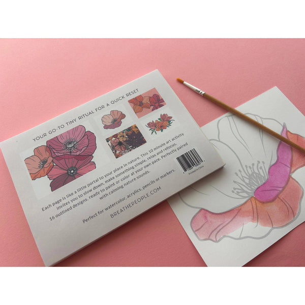 10 Minute Creative Escape Art Book — Vintage Bloom - DIGS
