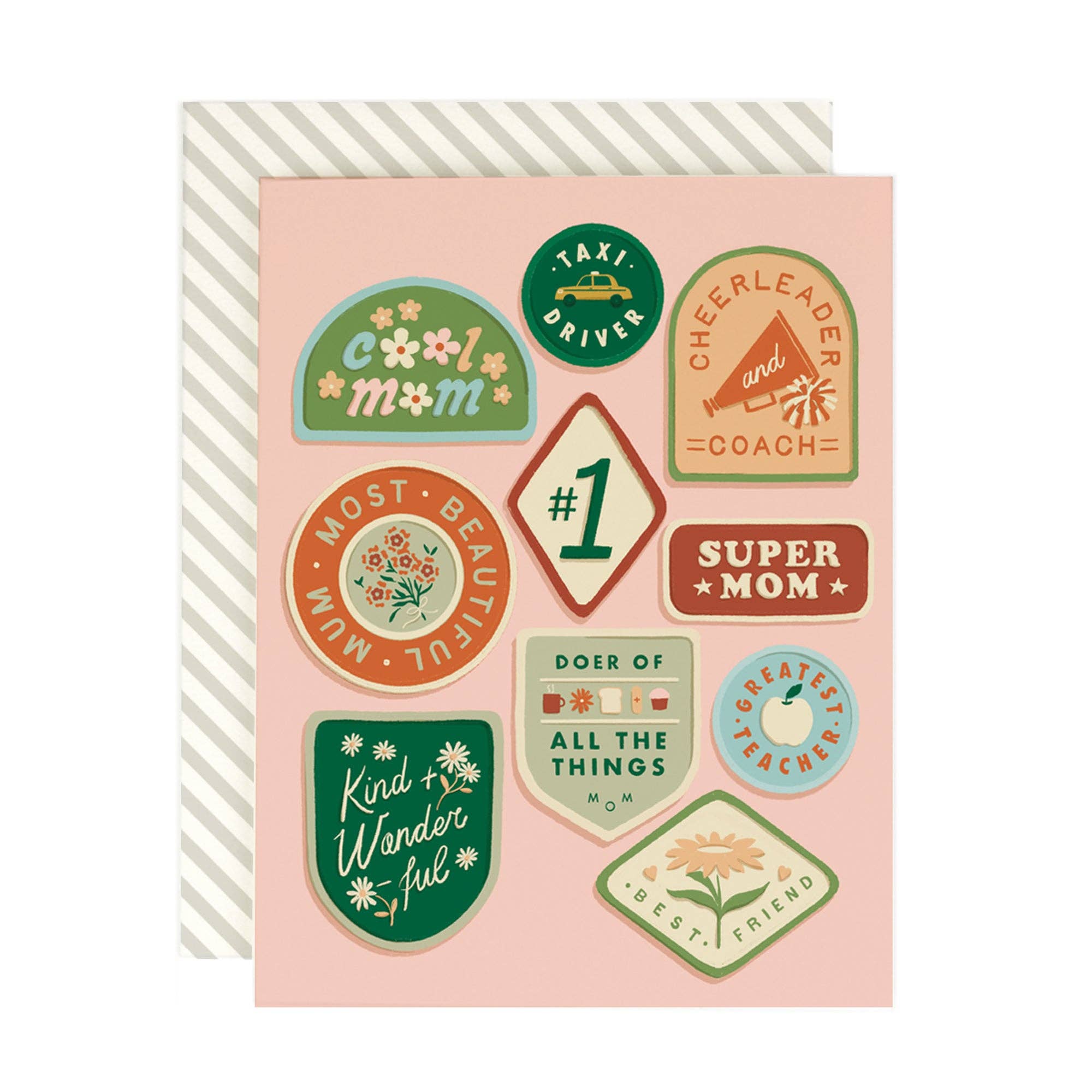 Merit Badges Mothers Day Card