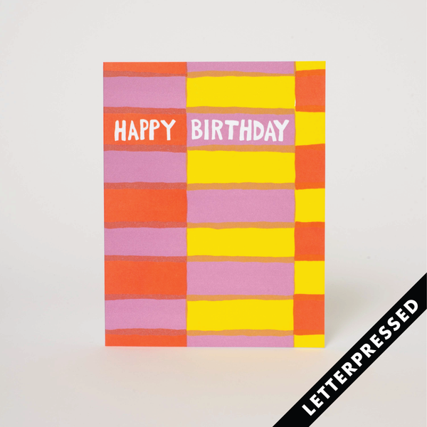 Fruit Stripe Birthday Card