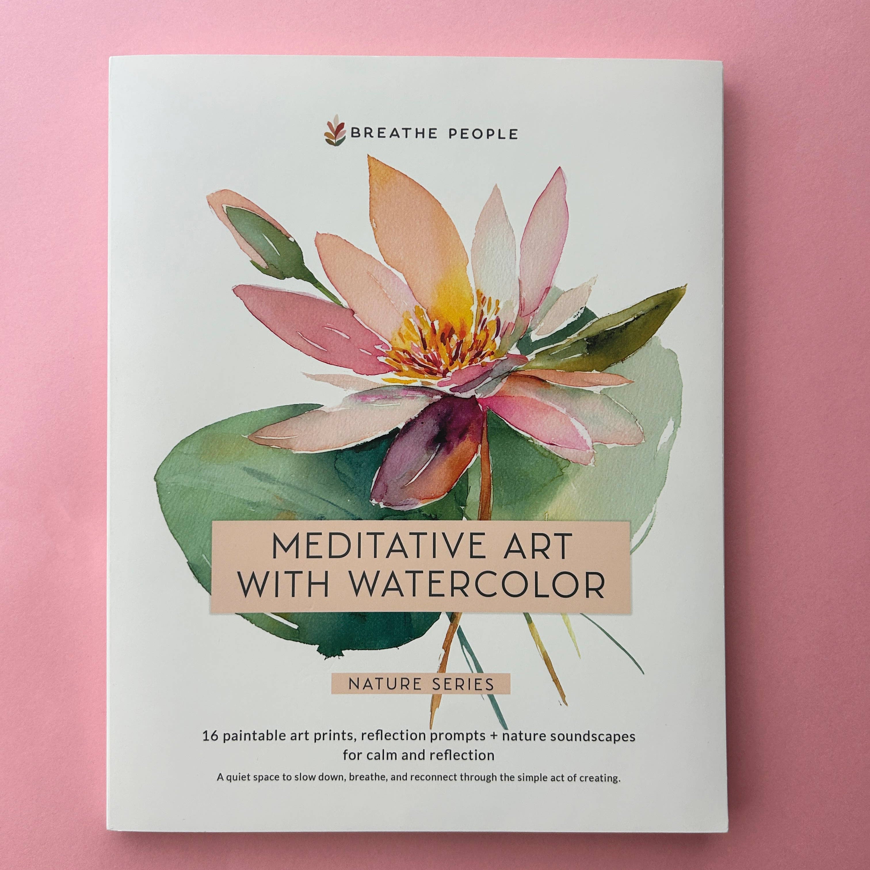 Watercolor Meditative Art Book, Guided Creative Ritual