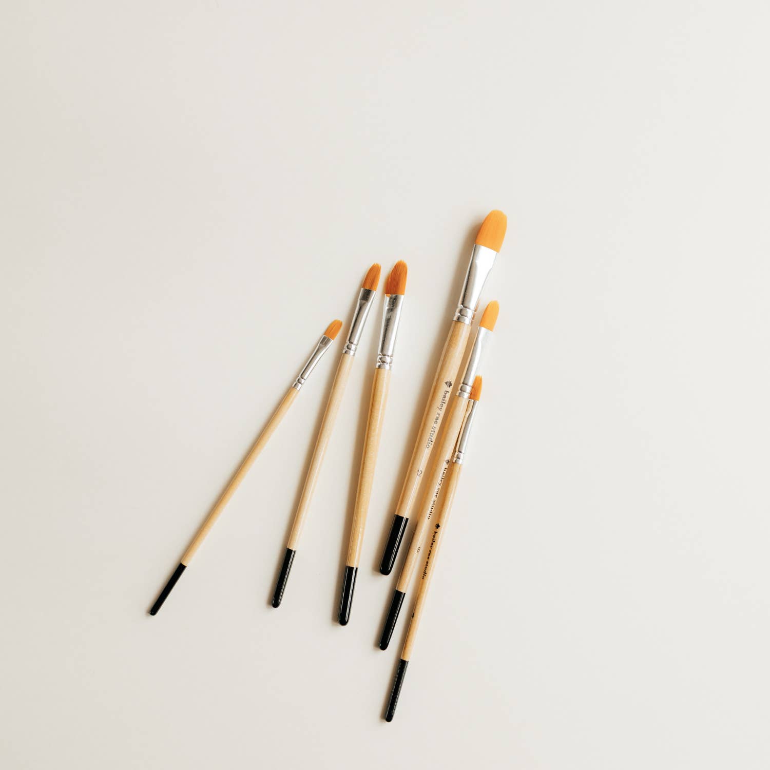 Filbert Watercolor Brush Set - 6pc