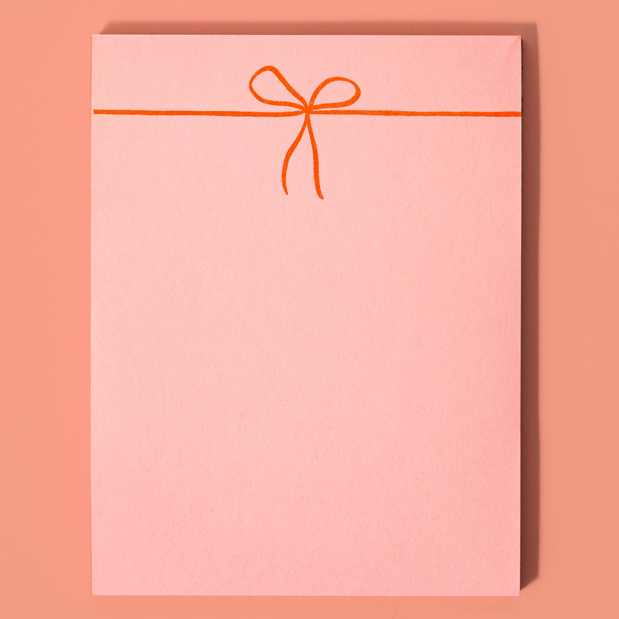 Pink Bow Notepad