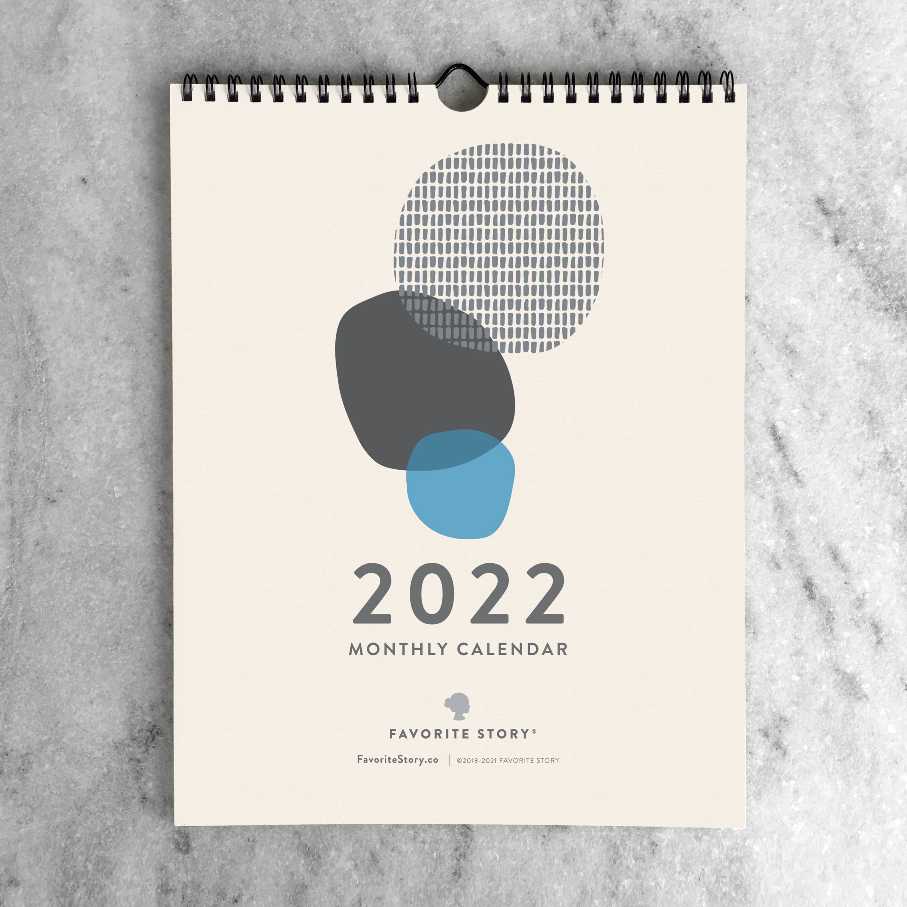 2022 Abstract Monthly Wall Calendar - DIGS
