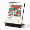 2026 Mushroom Letterpress Desk Calendar - DIGS