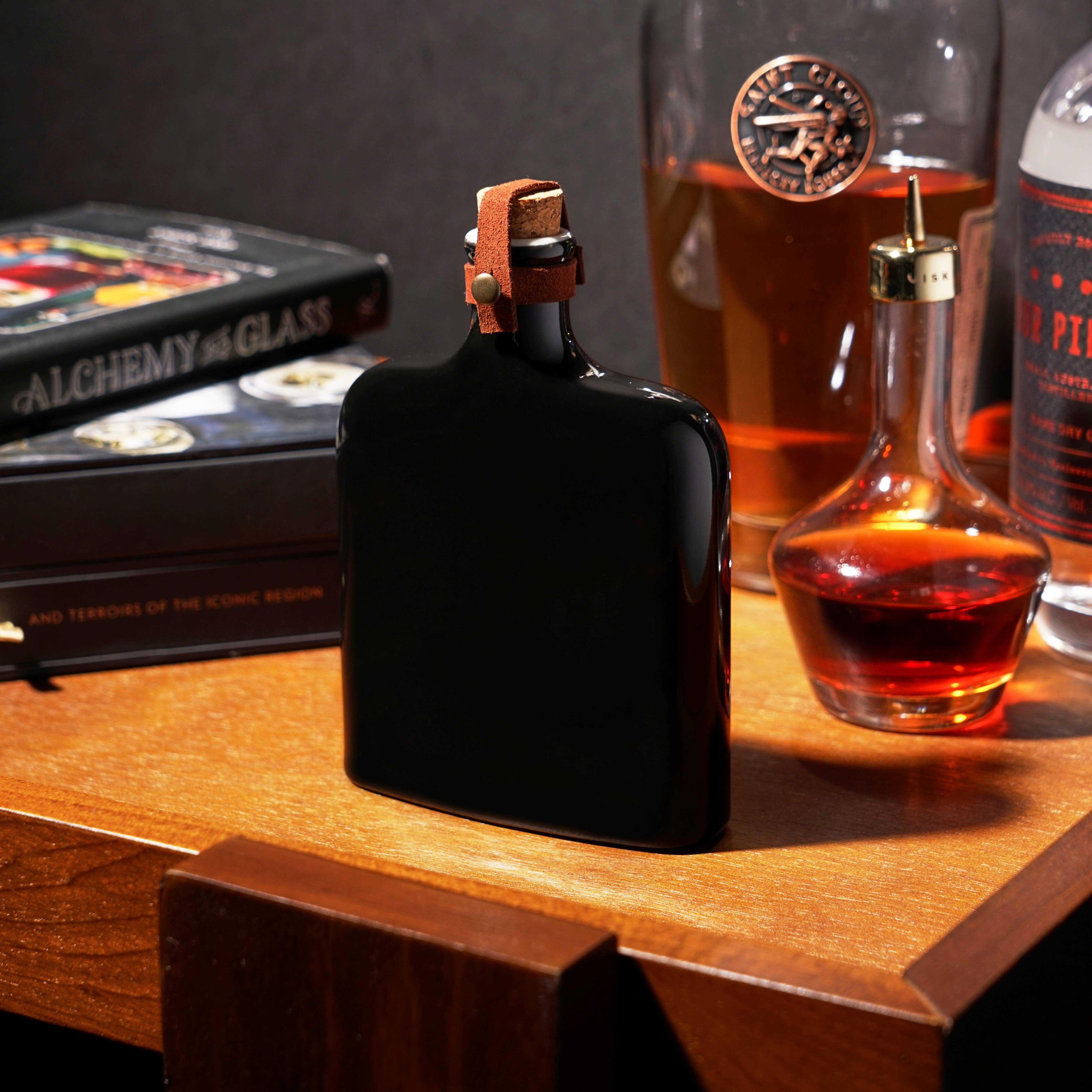 Nautilus Ceramic Hip Flask