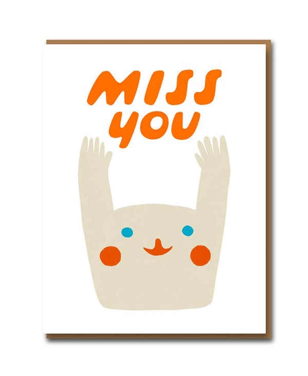 Miss You Hug Card