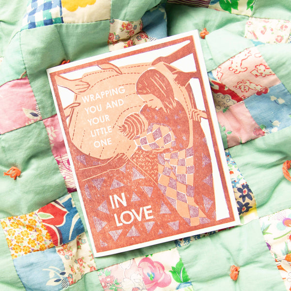 Wrapped in Love Baby Card