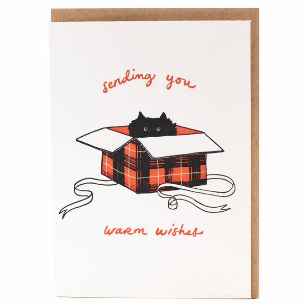 Surprise Kitten Holiday Card