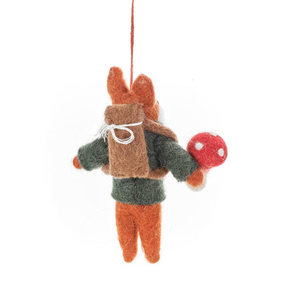 Frankie Foraging Fox Felt Ornament