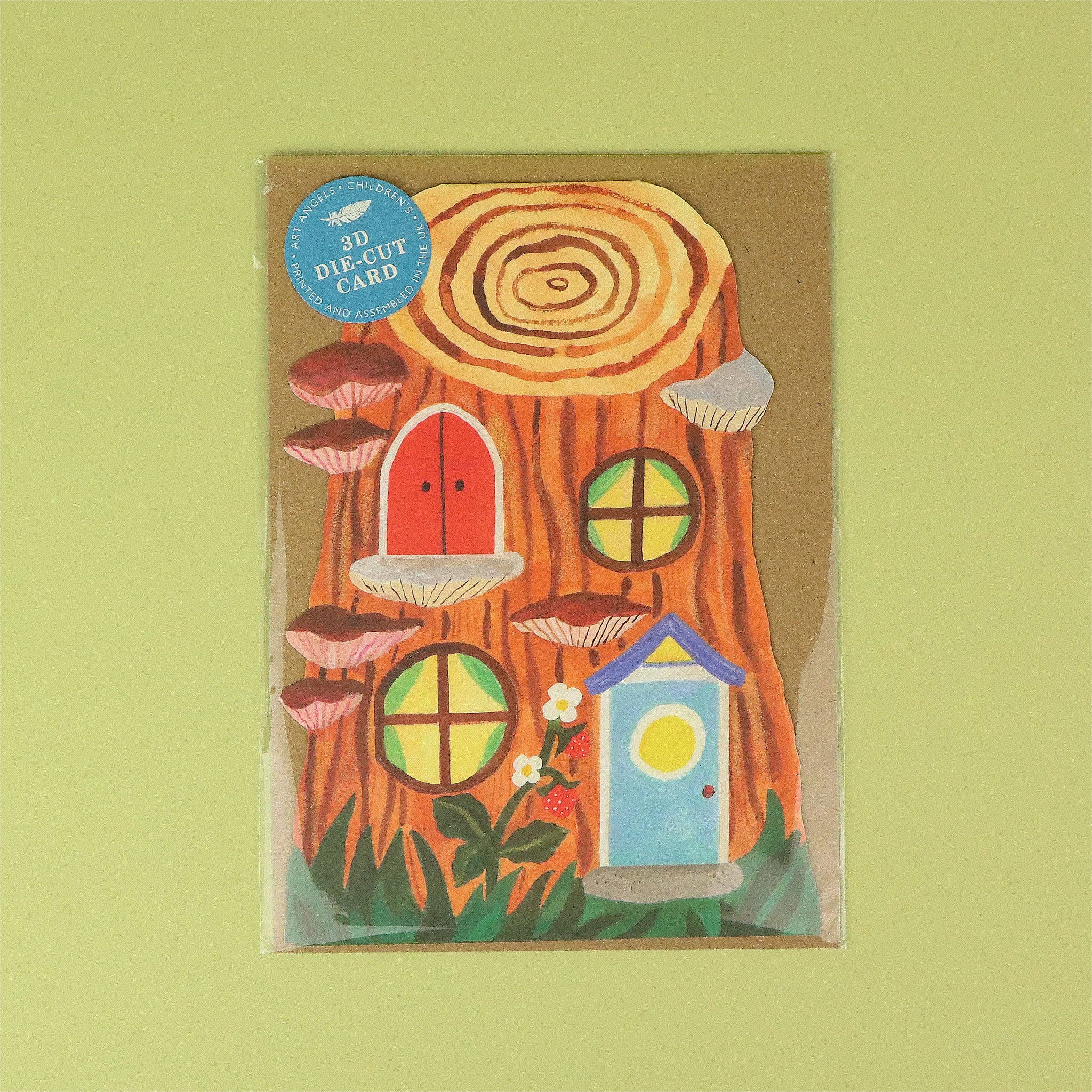 Little Log House 3D Die-Cut Card
