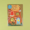 Little Log House 3D Die-Cut Card