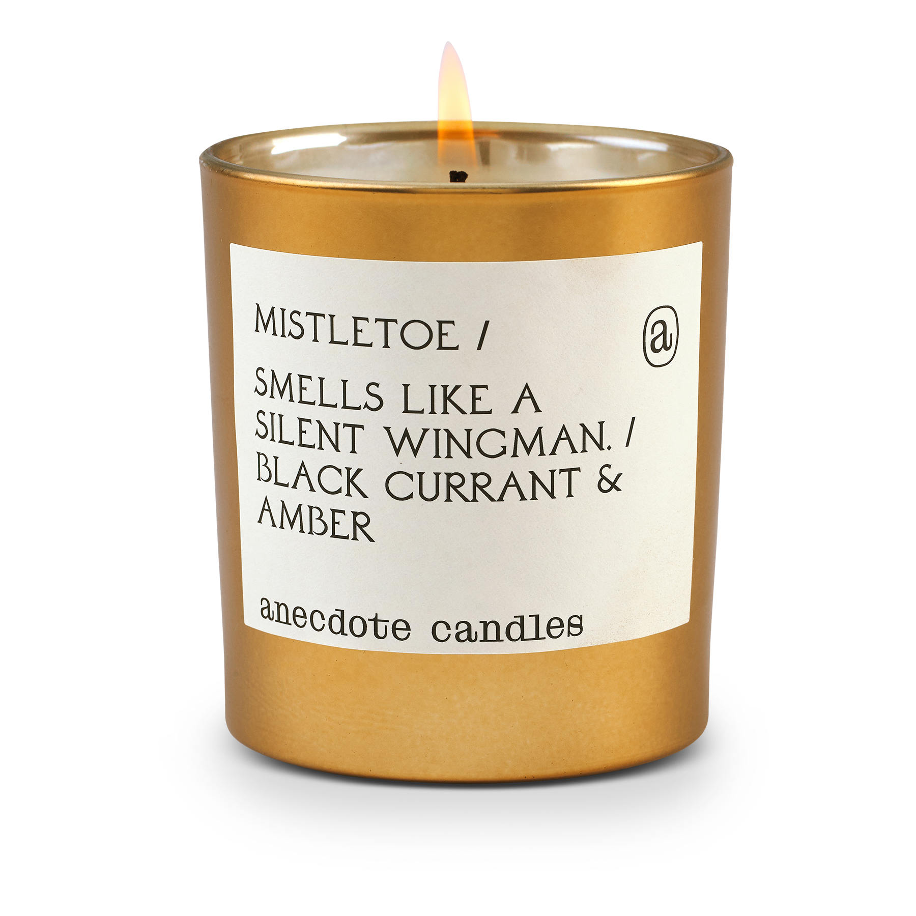 Mistletoe Gold Tumbler Candle