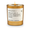 Mistletoe Gold Tumbler Candle