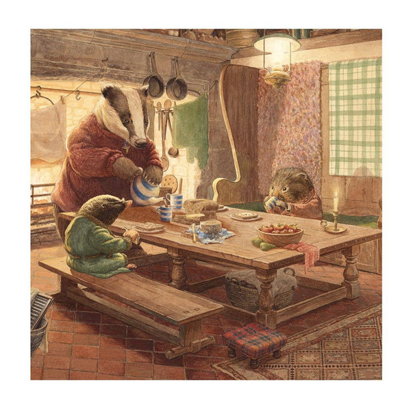 Wind in the Willows Badger Kitchen Card