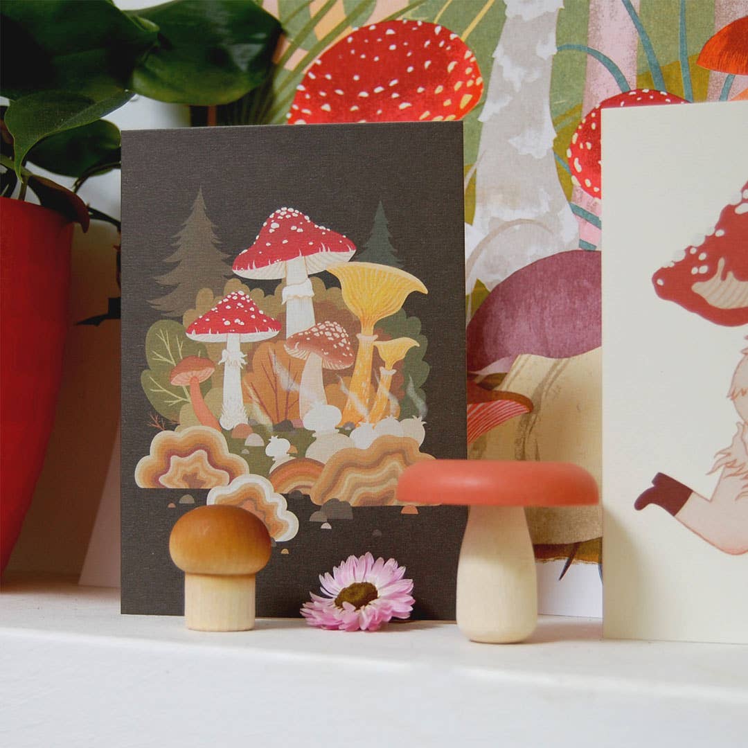 Fungi Forest Greeting Card