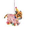 Party Tiger Felt Ornament