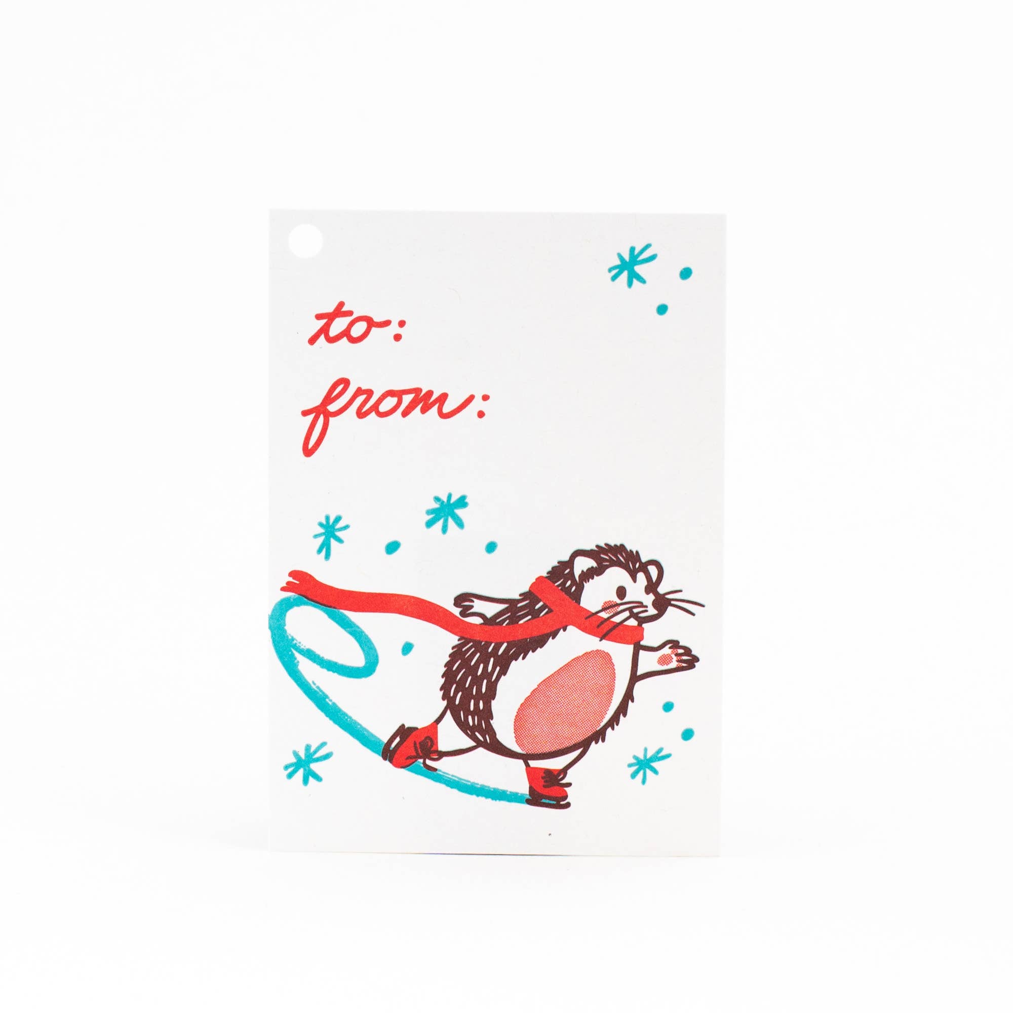 Skating Hedgehogs Gift Tag Set