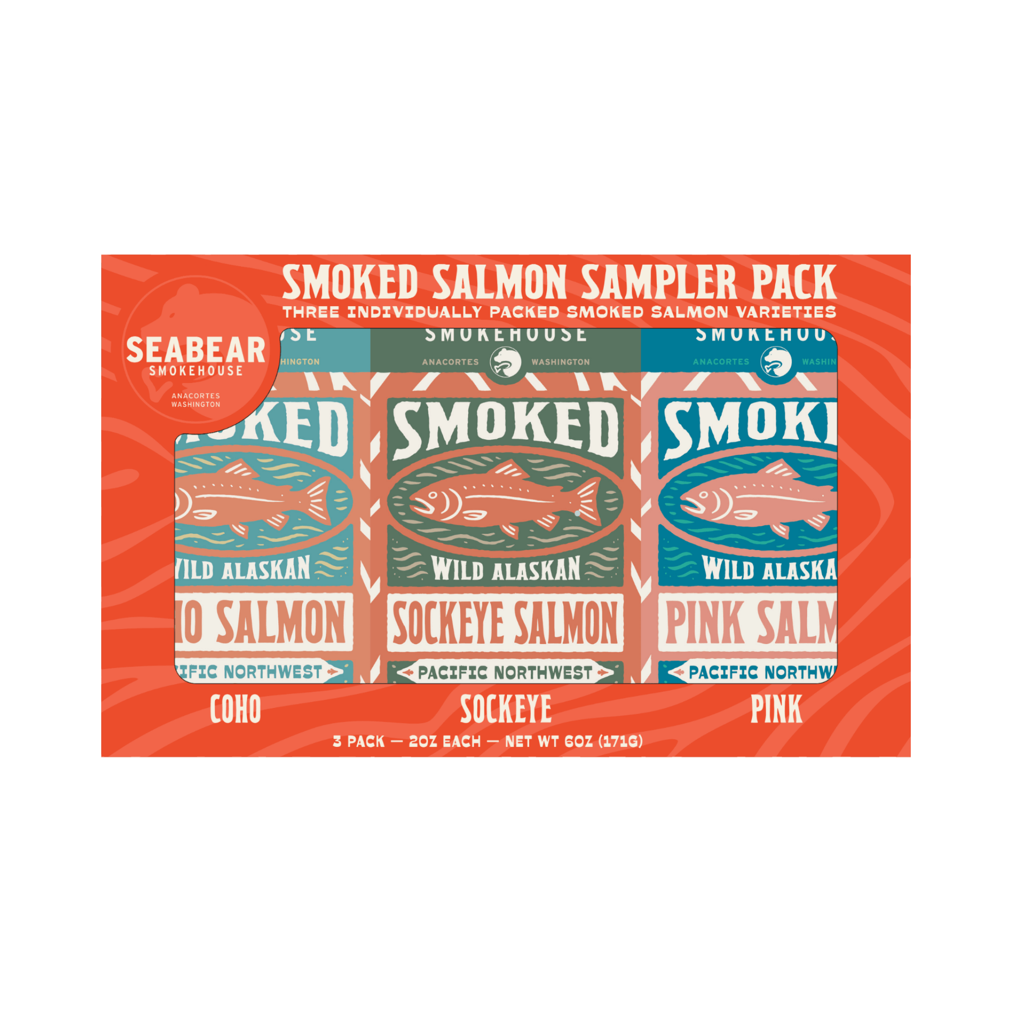 2oz Smoked Salmon Gift Box Sampler Pack - DIGS