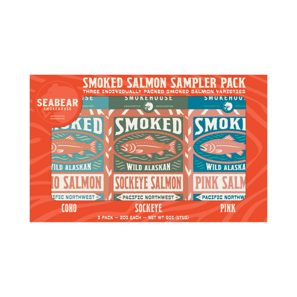 2oz Smoked Salmon Gift Box Sampler Pack - DIGS