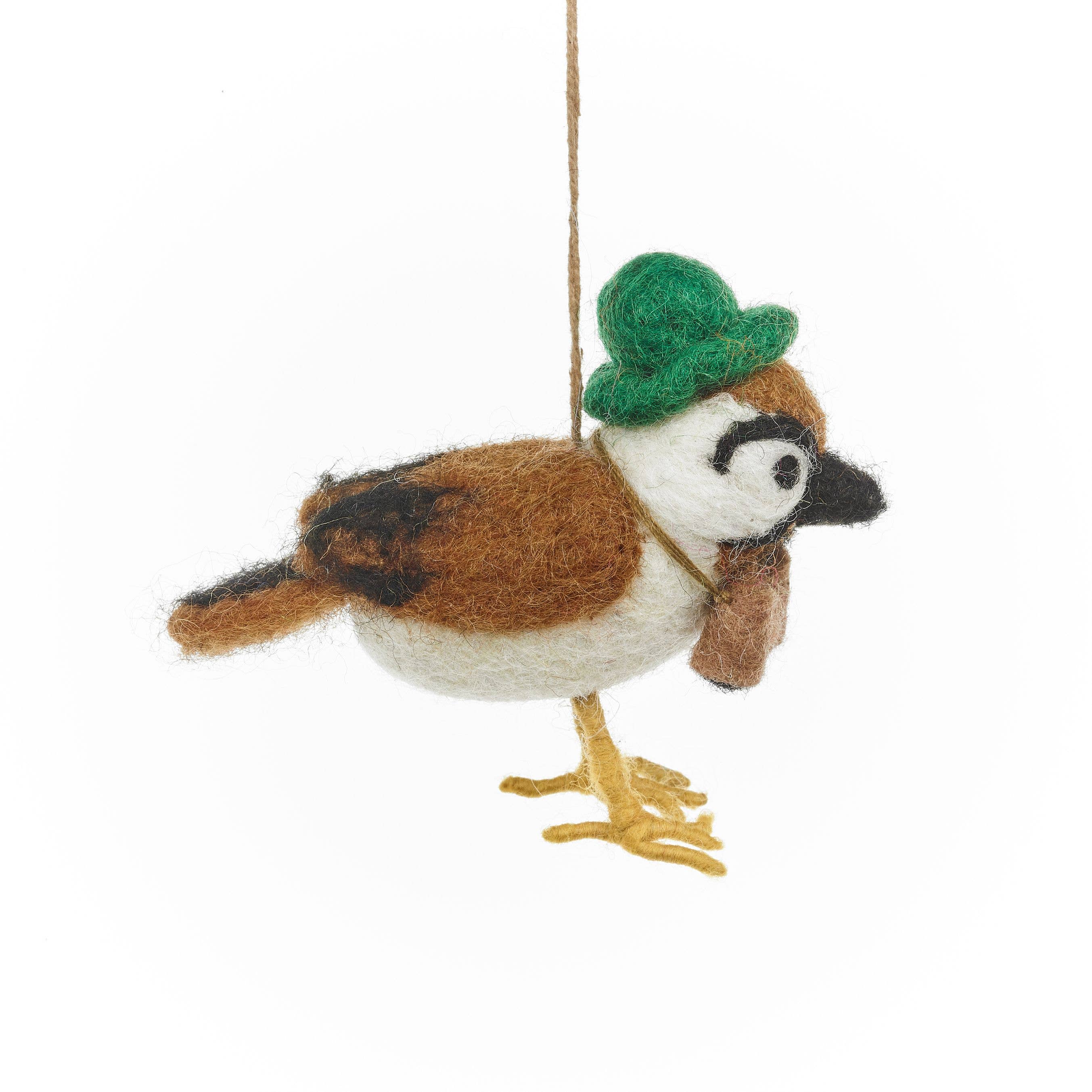 Byron Bird Watcher Felt Ornament