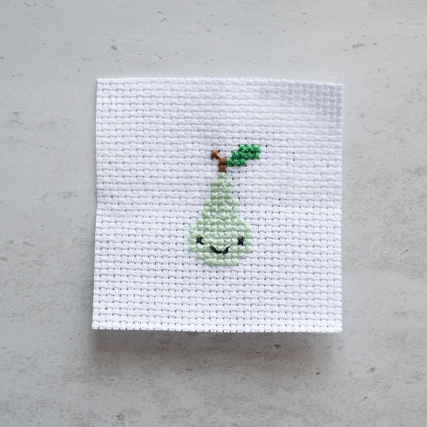 Mini Pear Cross Stitch Kit